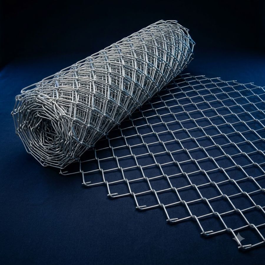 Chain link fencing roll
